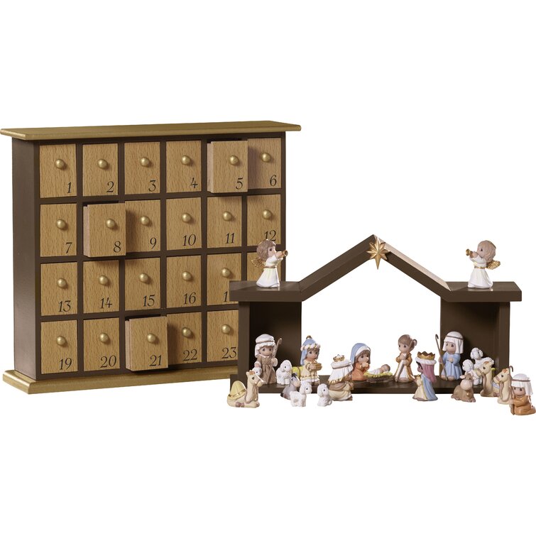 Precious Moments 26 Piece Nativity Advent Calendar Set & Reviews Wayfair